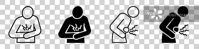 胃痛图标图片素材