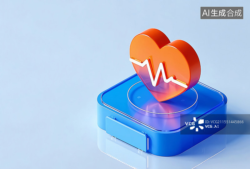 【AI数字艺术】3D科技医疗图标图片素材