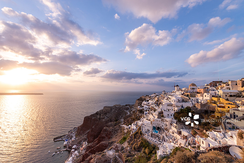 希腊 圣托里尼 希拉 锡拉岛 基克拉泽斯群岛 Oia图片素材