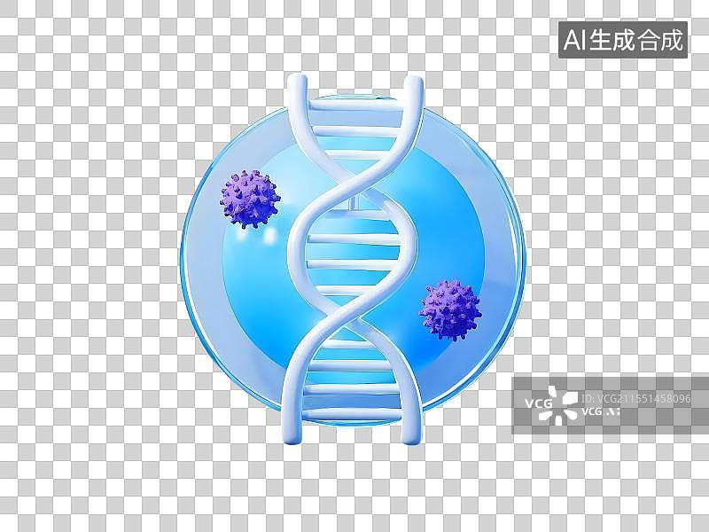 【AI数字艺术】基因科技的未来癌症探索图片素材