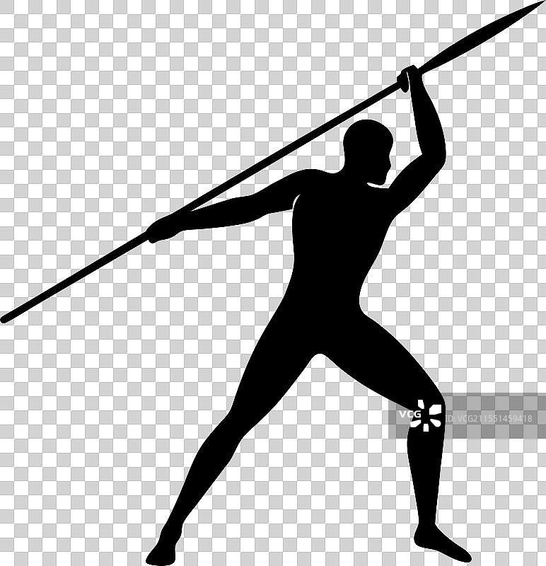 标枪投掷剪影 4图片素材