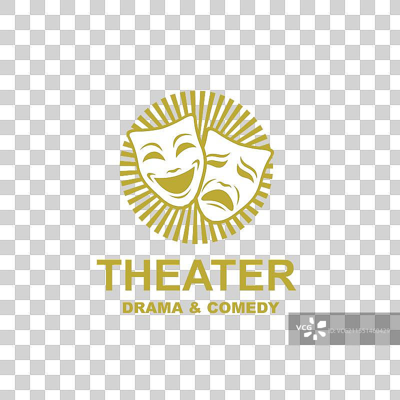 戏剧面具图标图片素材