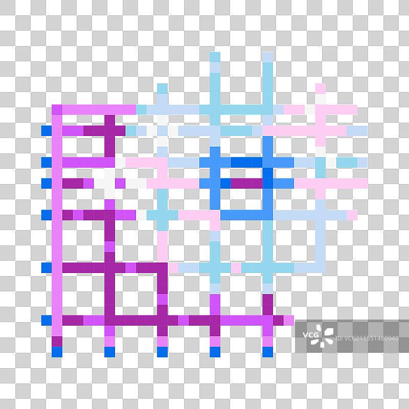 复古像素艺术紧凑光盘 CD DVD 8位图标图片素材