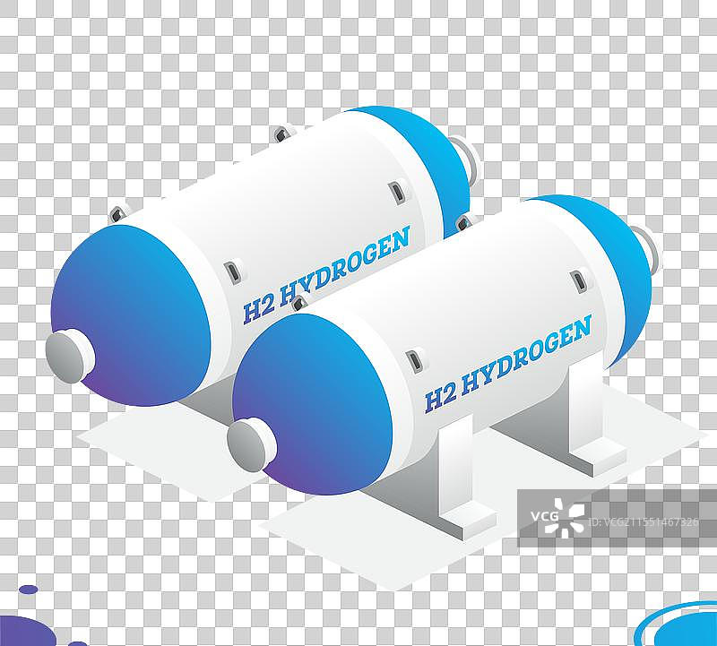 等距的氢气储存罐物体图片素材