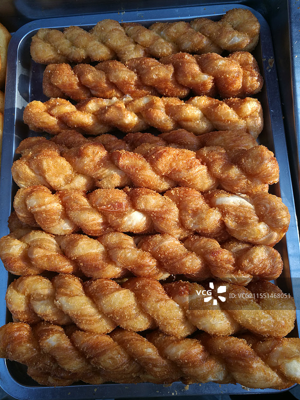 大麻花。酸奶大麻花图片素材