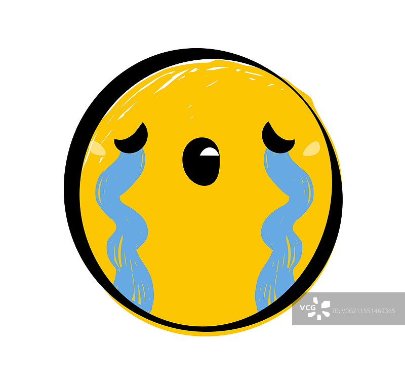 哭泣的表情符号图片素材