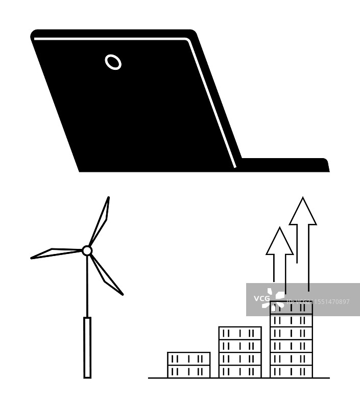 可再生能源技术与经济增长图片素材