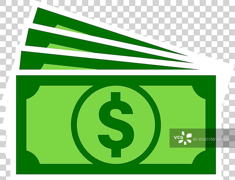 简单的现金美元纸币堆叠图片素材