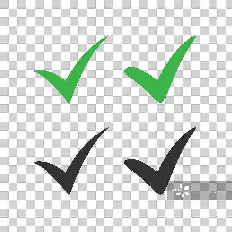 勾选标记图标集，独立展示图片素材