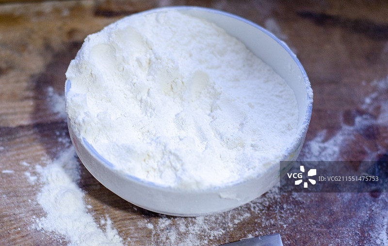 一碗白面面粉图片素材