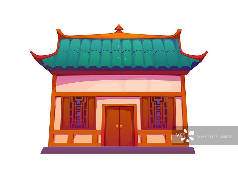 传统亚洲城镇房屋的中国建筑图片素材