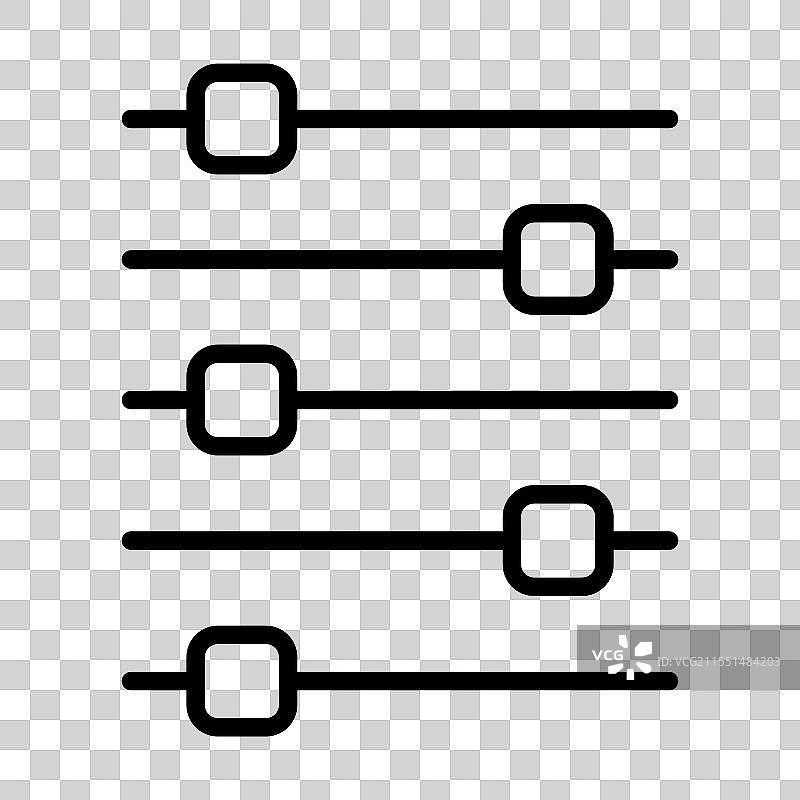 音量混合器控制图标过滤声音符号图片素材