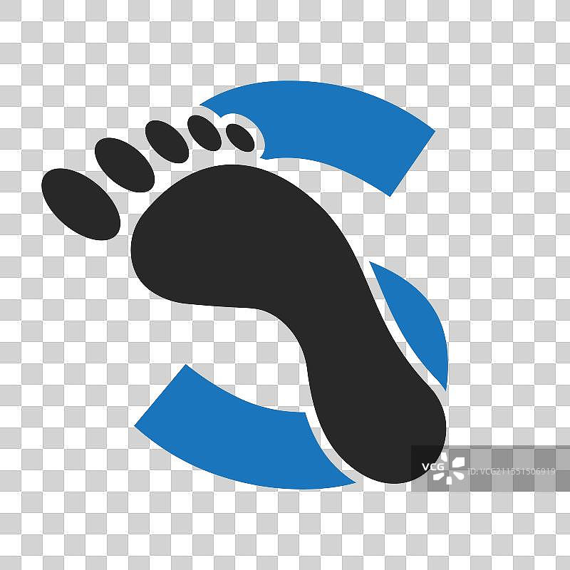 字母S的脚部标志设计概念图片素材