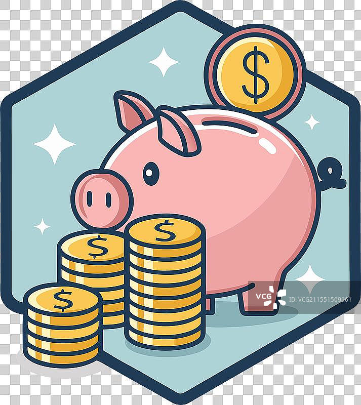 金融一致性与相同风格的图标图片素材