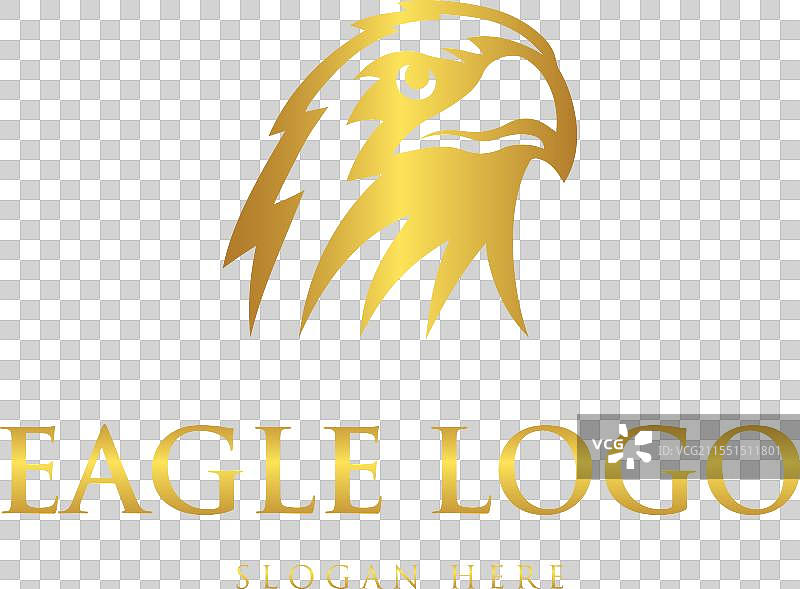 简单的鹰鸟剪影logo图片素材