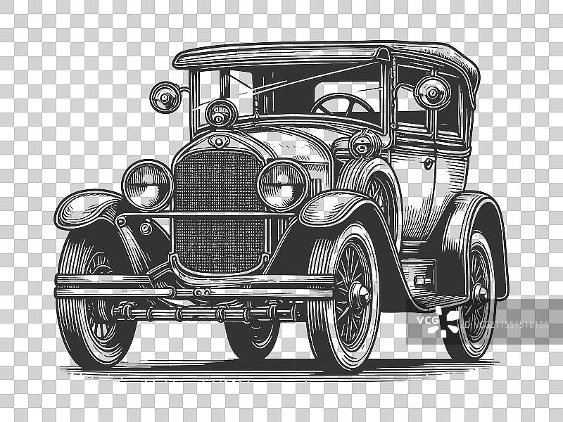 复古敞篷车图片素材