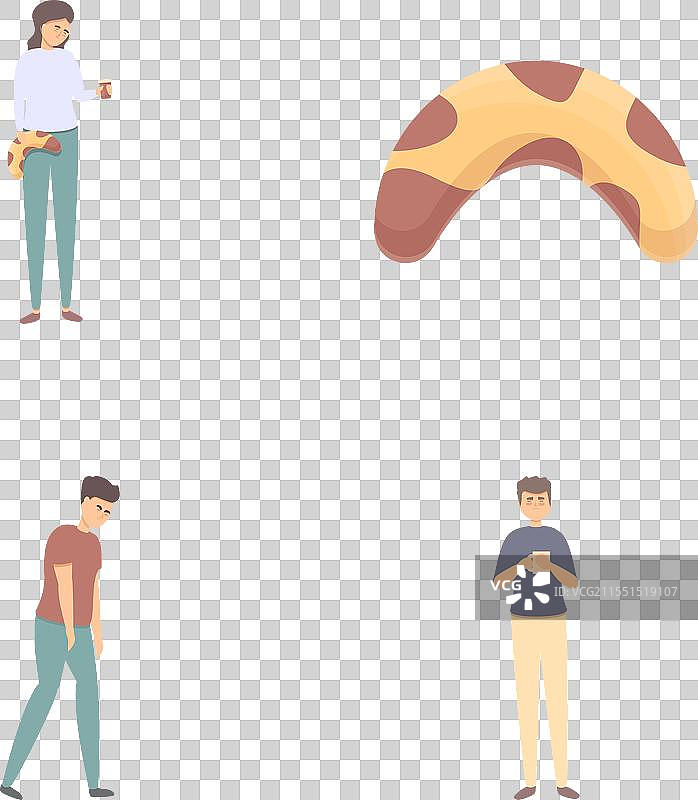 生物钟图标集卡通人物图片素材