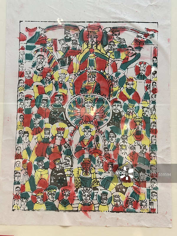 神灵年画图片素材