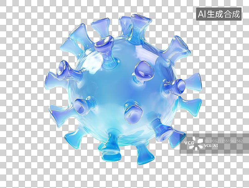 【AI数字艺术】病毒模型图标图片素材