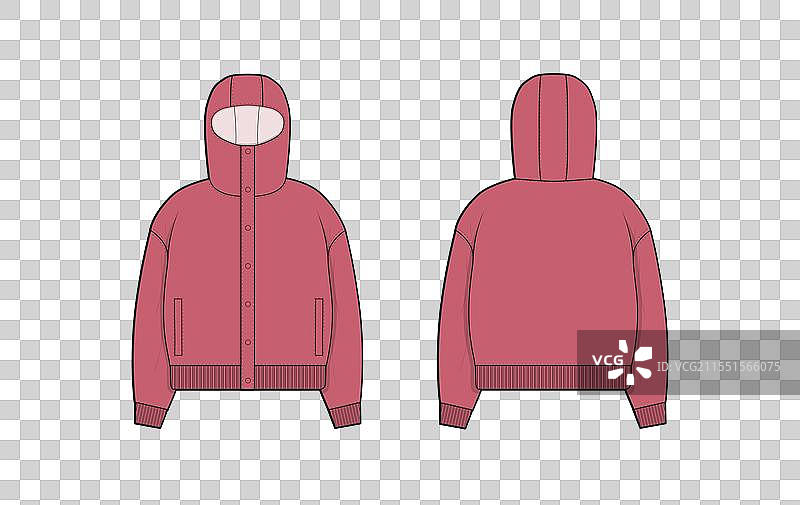 巴拉克拉法连帽衫草图图片素材