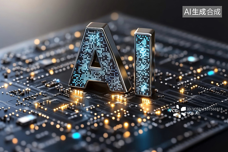 【AI数字艺术】Ai芯片，人工智能，使用命令提示符生成东西，未来主义技术改造。图片素材