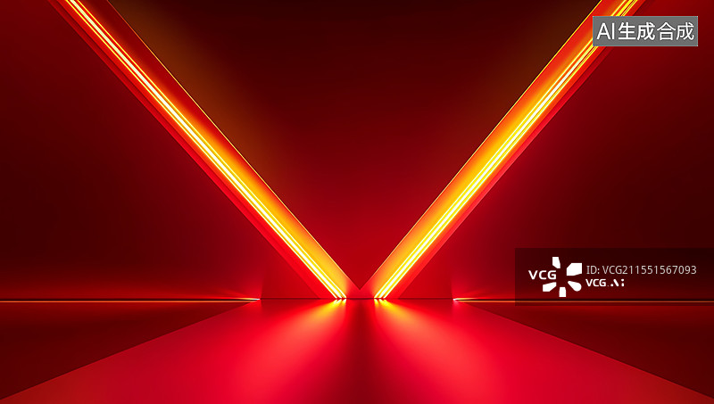 【AI数字艺术】未来科技感速度隧道图片素材