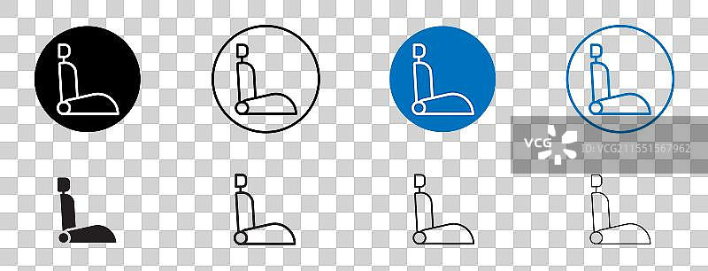 汽车座椅图标图片素材