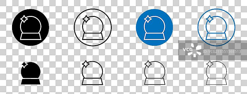 水晶球图标图片素材