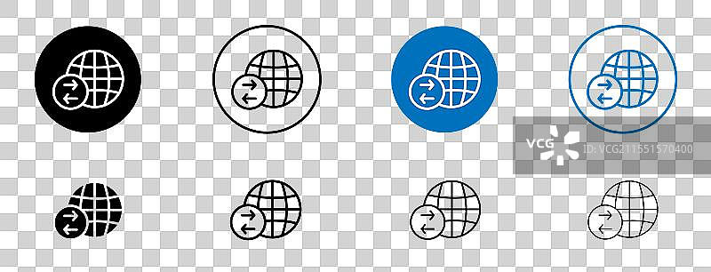 进出口图标图片素材