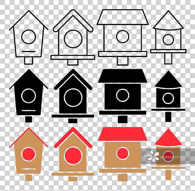 鸟屋图标图片素材