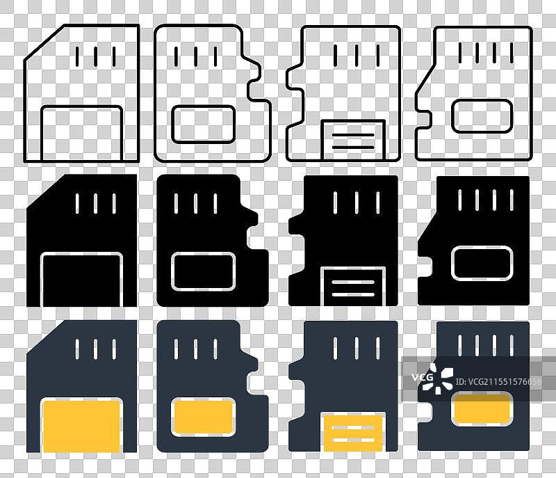 记忆卡图标图片素材