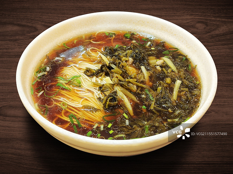 雪菜肉丝面图片素材