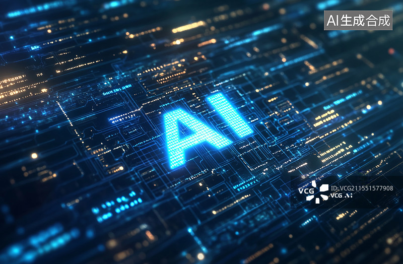 【AI数字艺术】人工智能（AI）分子结构背景概念与ChatGPT图片素材