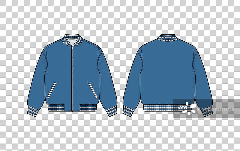 轰炸机夹克草图模板图片素材