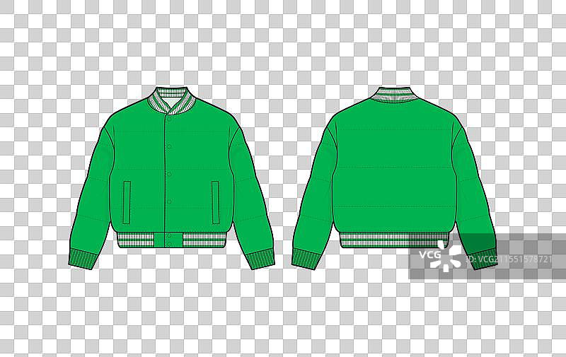 轰炸机夹克草图模板图片素材