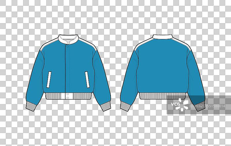 轰炸机夹克草图模板图片素材