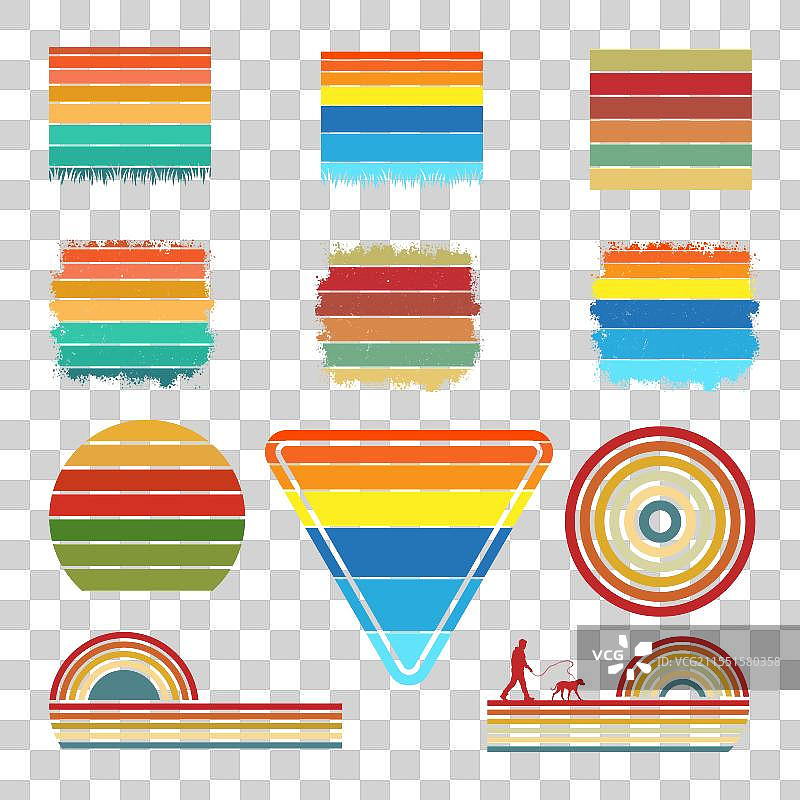 罗德西亚背脊犬复古日落怀旧风格图片素材