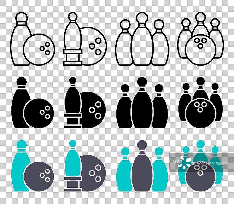 保龄球图标图片素材