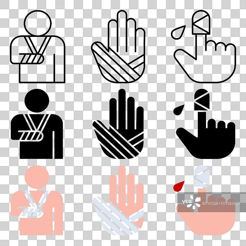 受伤图标图片素材