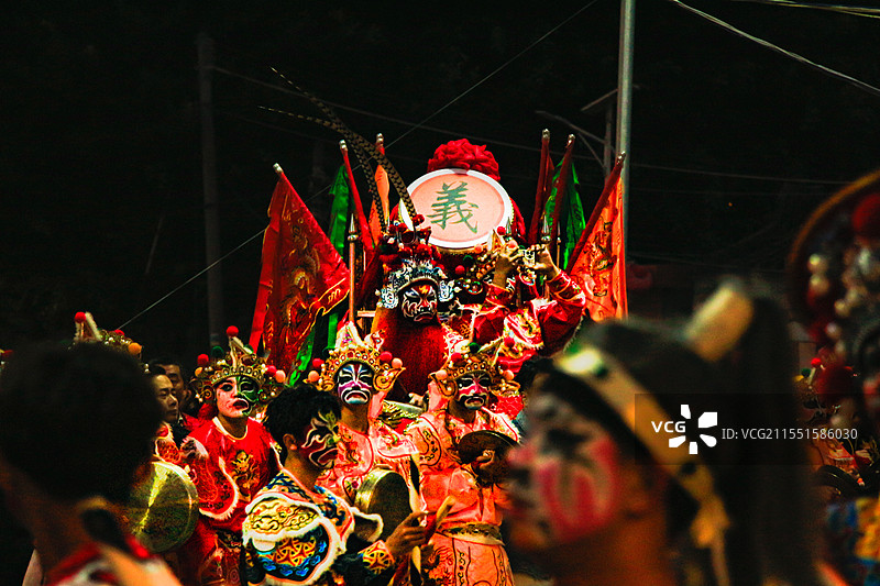 汕头胪溪飒爽霸气的英歌队图片素材