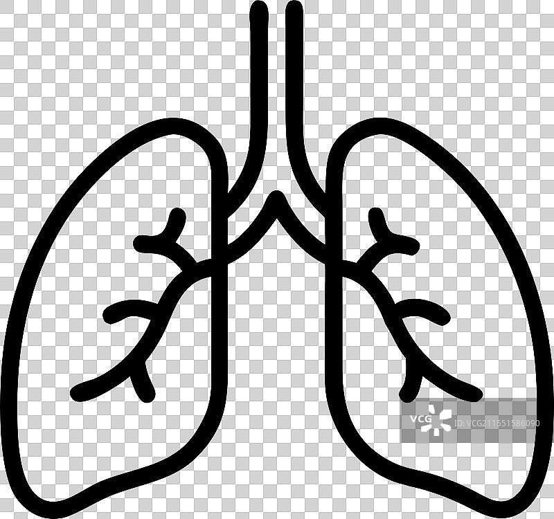 人类肺部图标图片素材