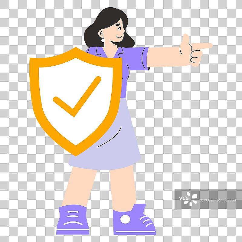 年轻女商人插图图片素材