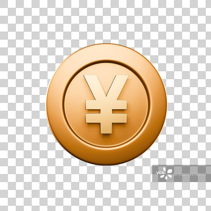 大促电商促销元素 3D渲染立体金币元素图片素材