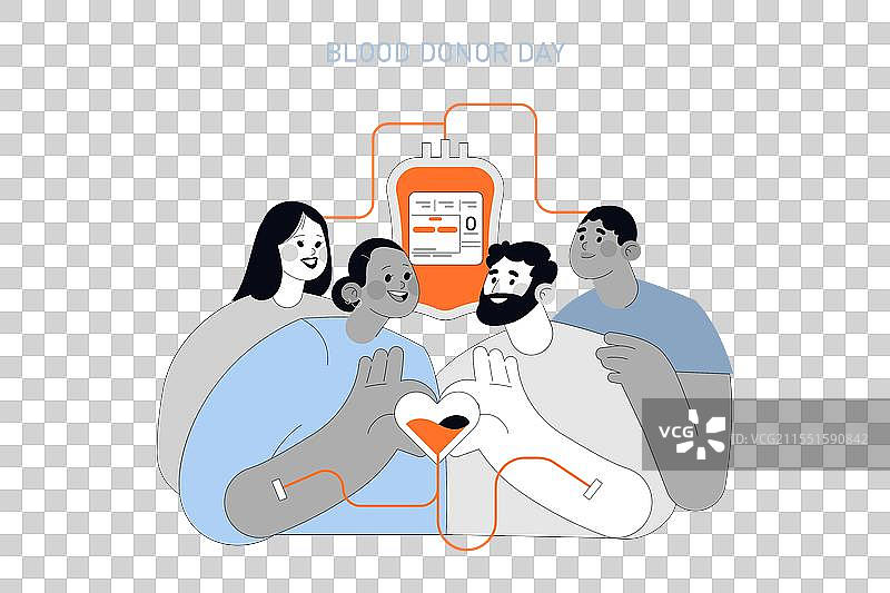 献血者日平面设计图片素材