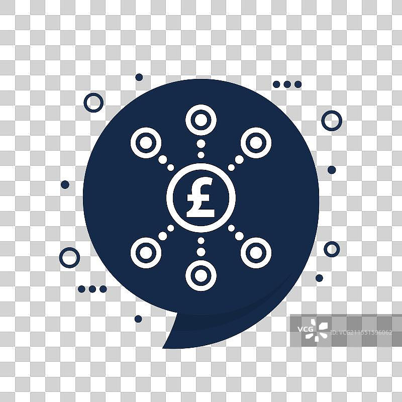 收入来源图标与英镑符号图片素材