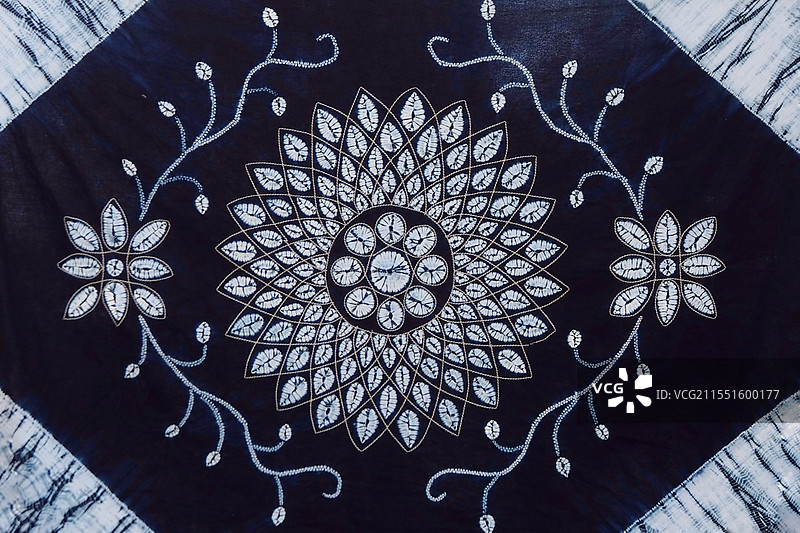 扎染布特写 非遗图片素材