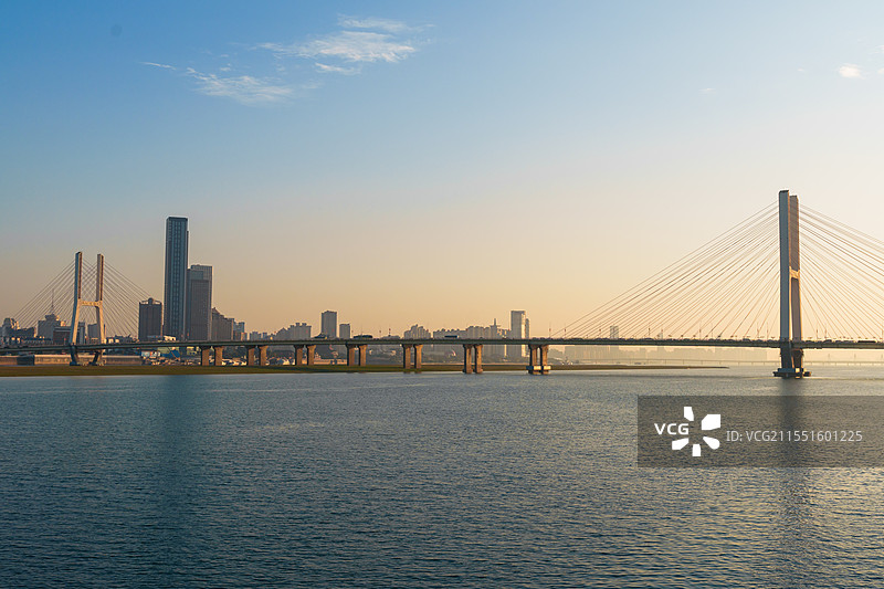 南昌日落余晖图片素材