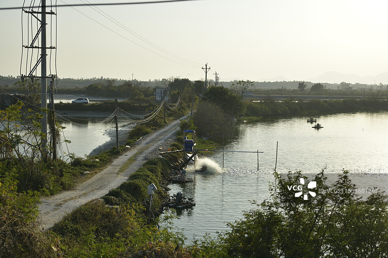 现代农村景象图片素材