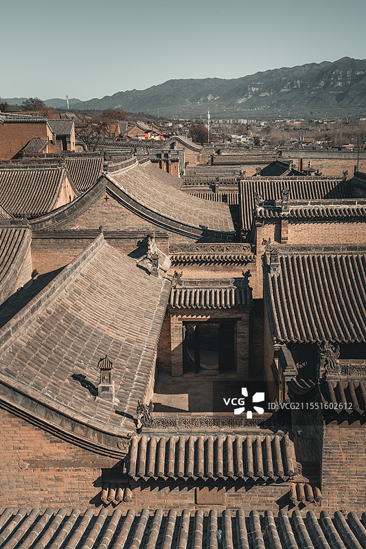 山西灵石王家大院红门堡图片素材