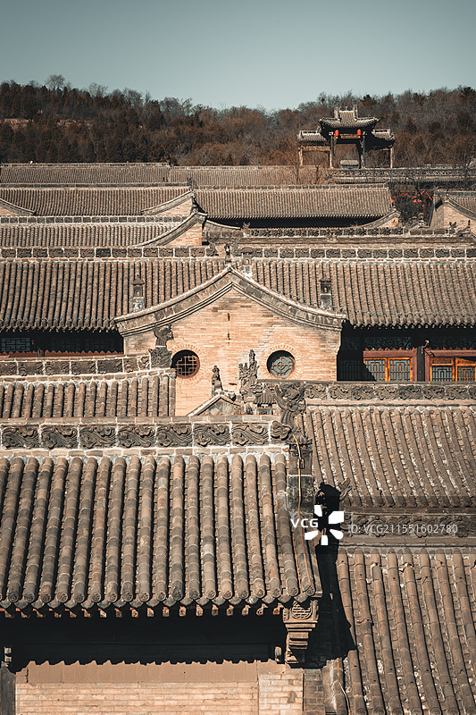 山西灵石王家大院红门堡图片素材